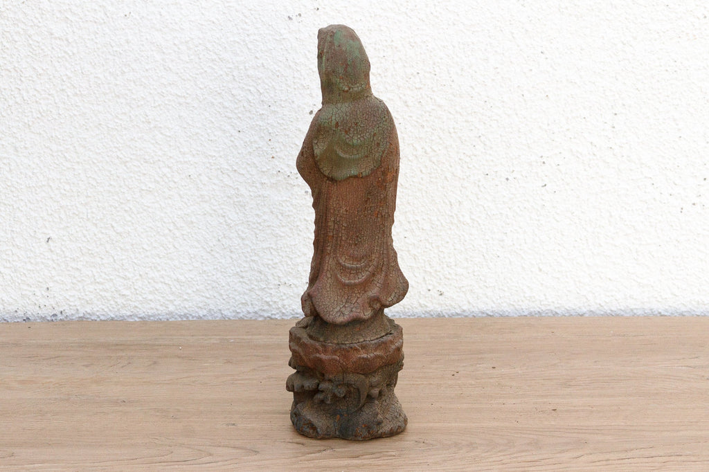 Small Asian Carved Guan Yin Figure