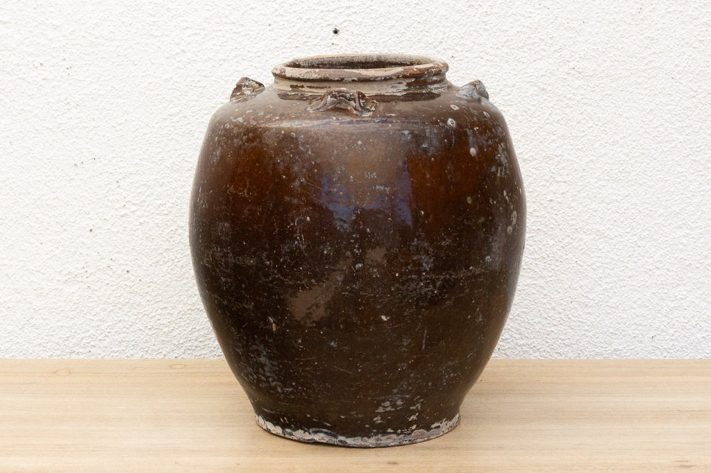 Echoes of Myanmar, Antique Glazed Martaban Pot