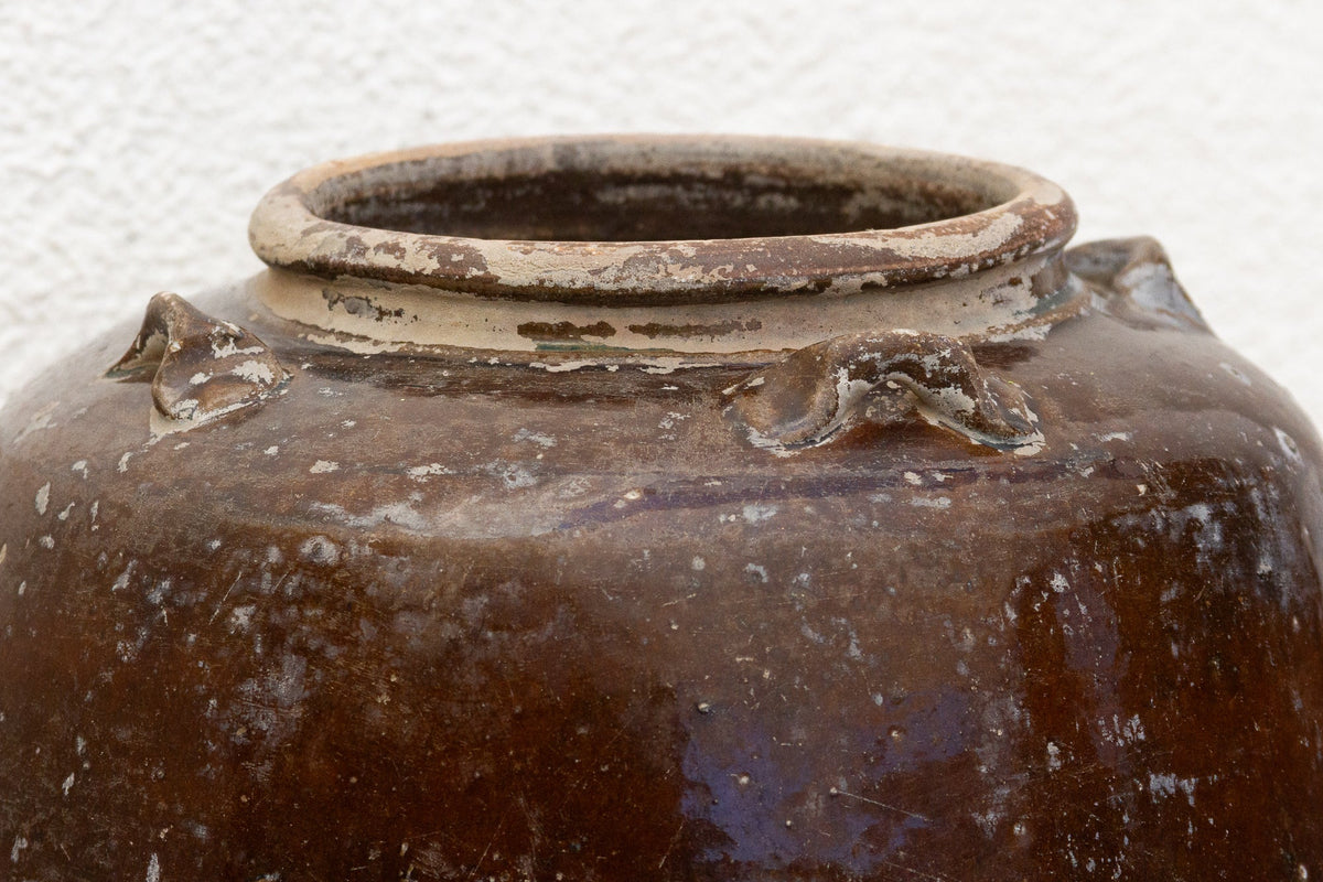 Echoes of Myanmar, Antique Glazed Martaban Pot
