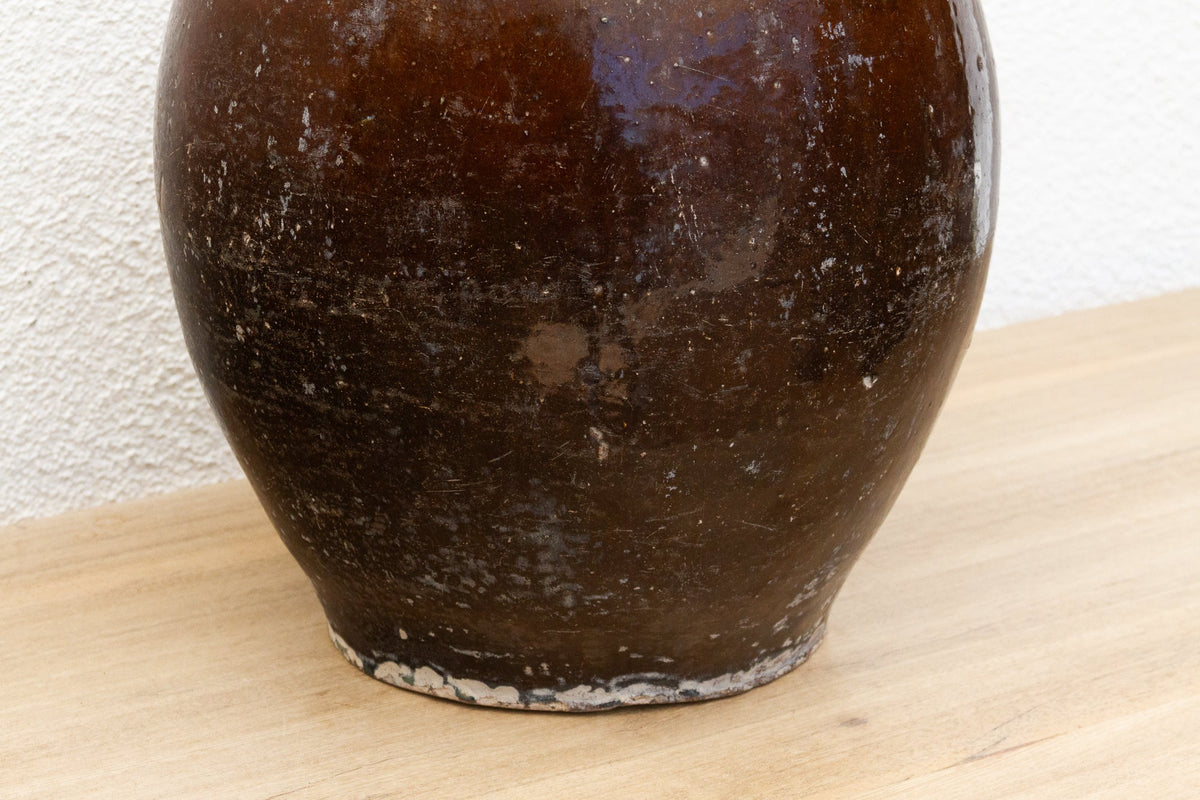 Echoes of Myanmar, Antique Glazed Martaban Pot