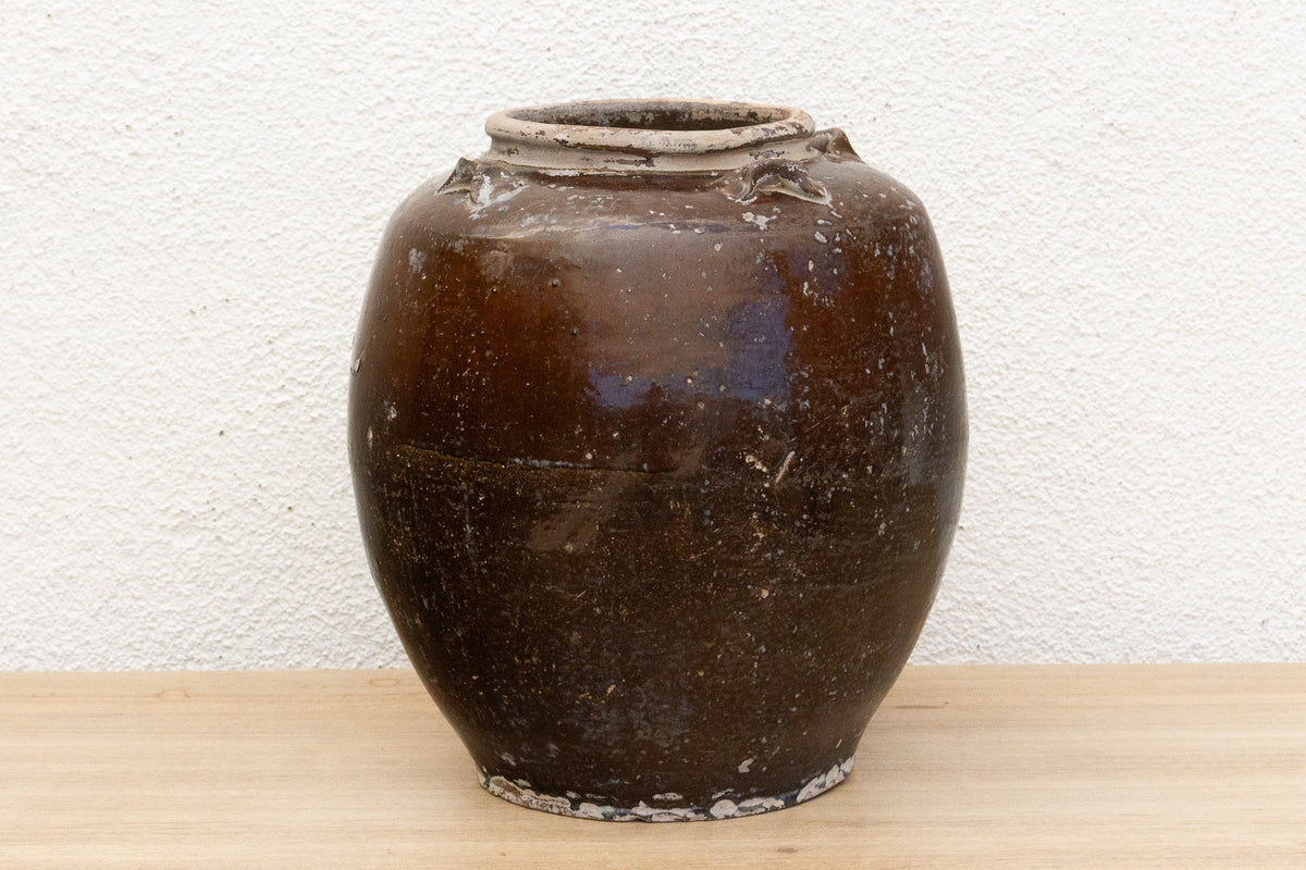 Echoes of Myanmar, Antique Glazed Martaban Pot
