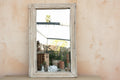 Robust Framed Architectural Salvage Teak Mirror