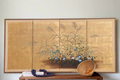 Golden Garden, Antique Japanese Screen