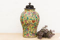 Vibrant Hand-Painted Floral Famille Rose Porcelain Vase