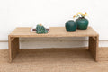 Reclaimed Elm Rustic Modern Waterfall Coffee Table
