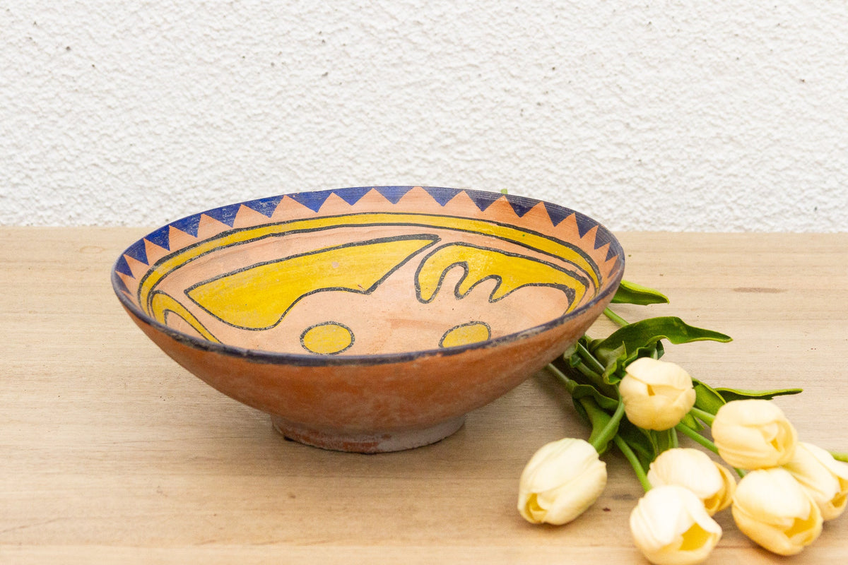 Charming Vintage Spanish Painted Bowl