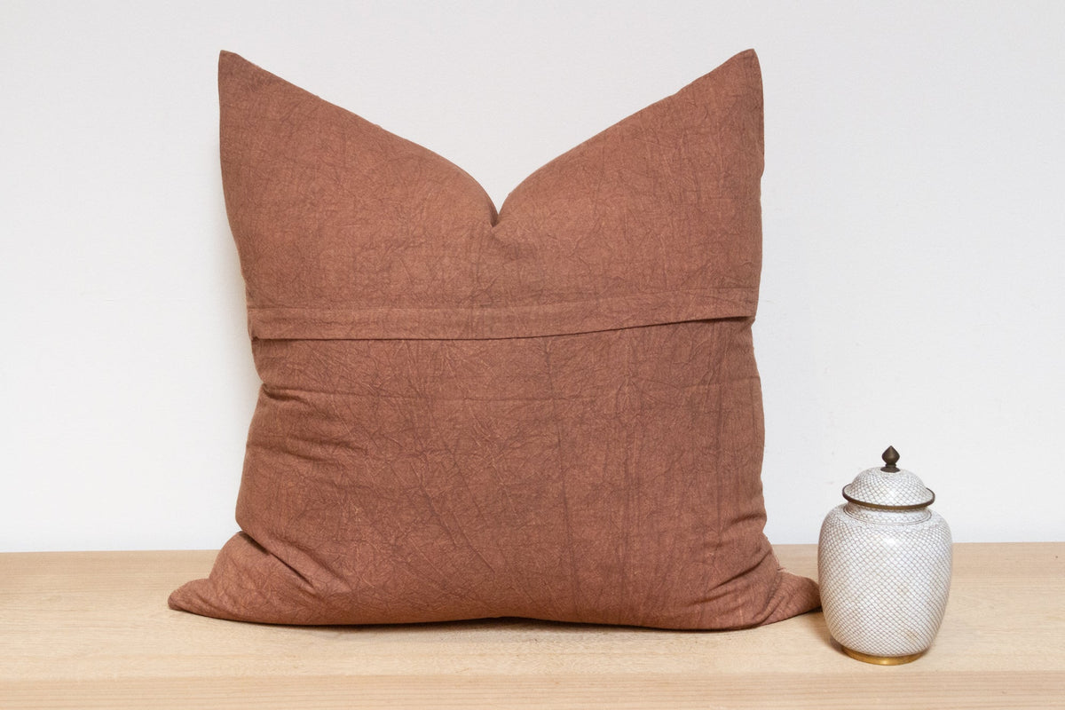 Cider Brown Handmade Pillow Cover