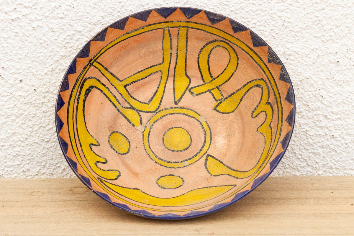Charming Vintage Spanish Painted Bowl