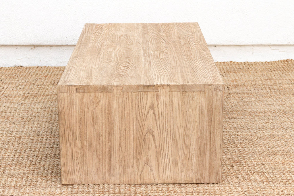 Contemporary Farmhouse Waterfall Coffee Table