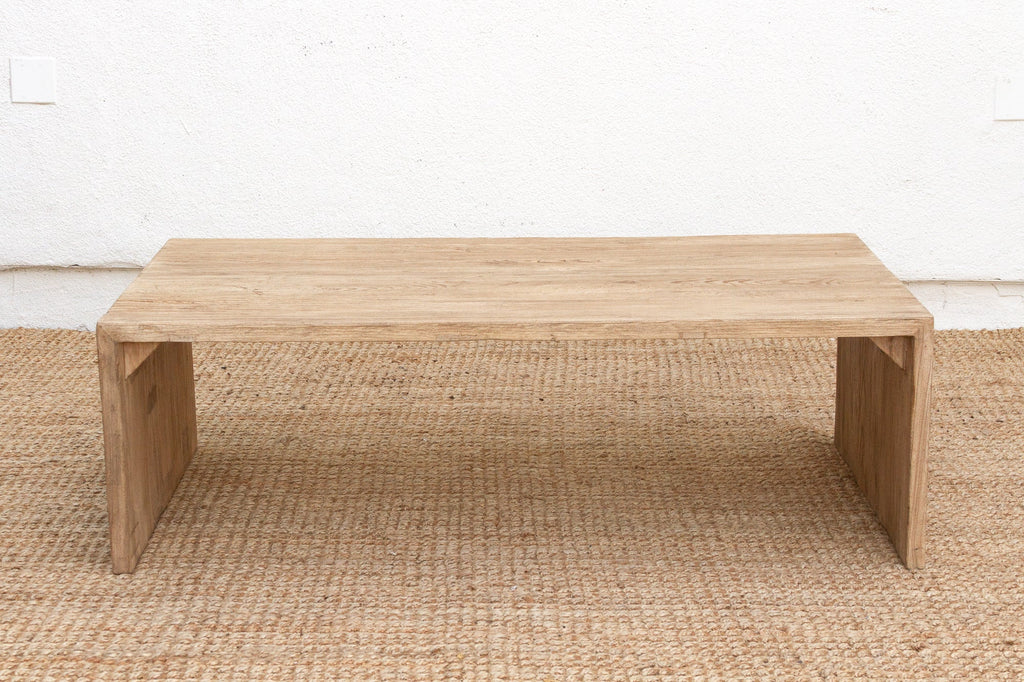 Contemporary Farmhouse Waterfall Coffee Table