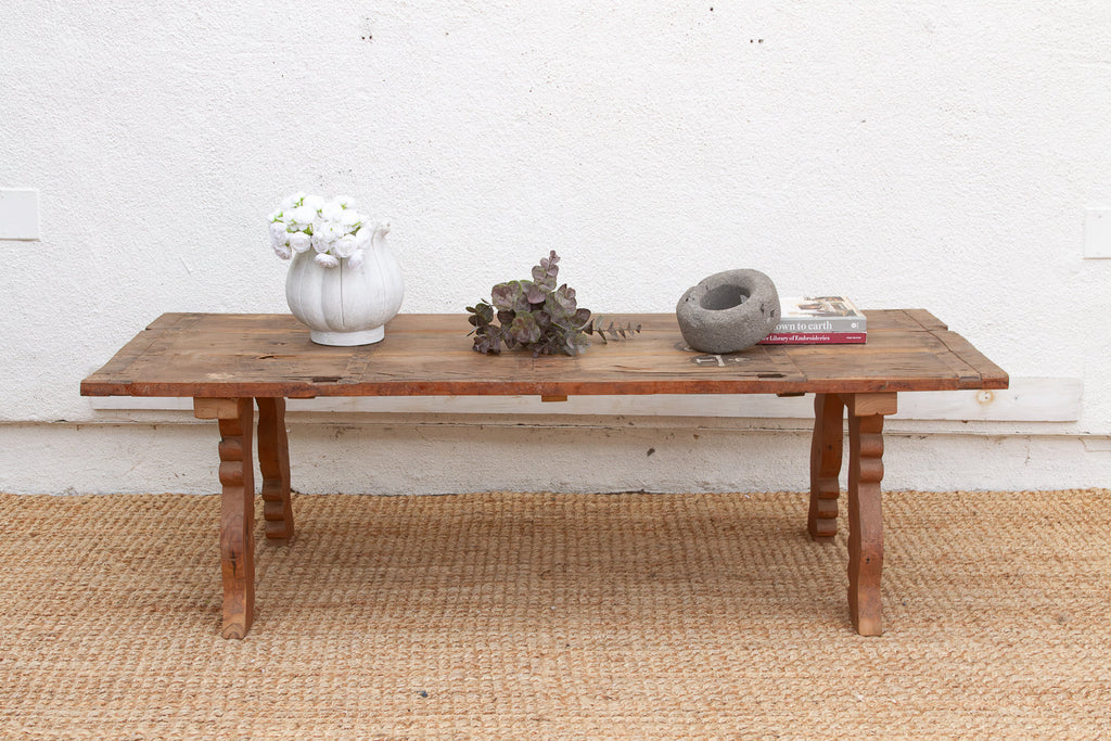 Antique Oxidized Teak South India Coffee Table