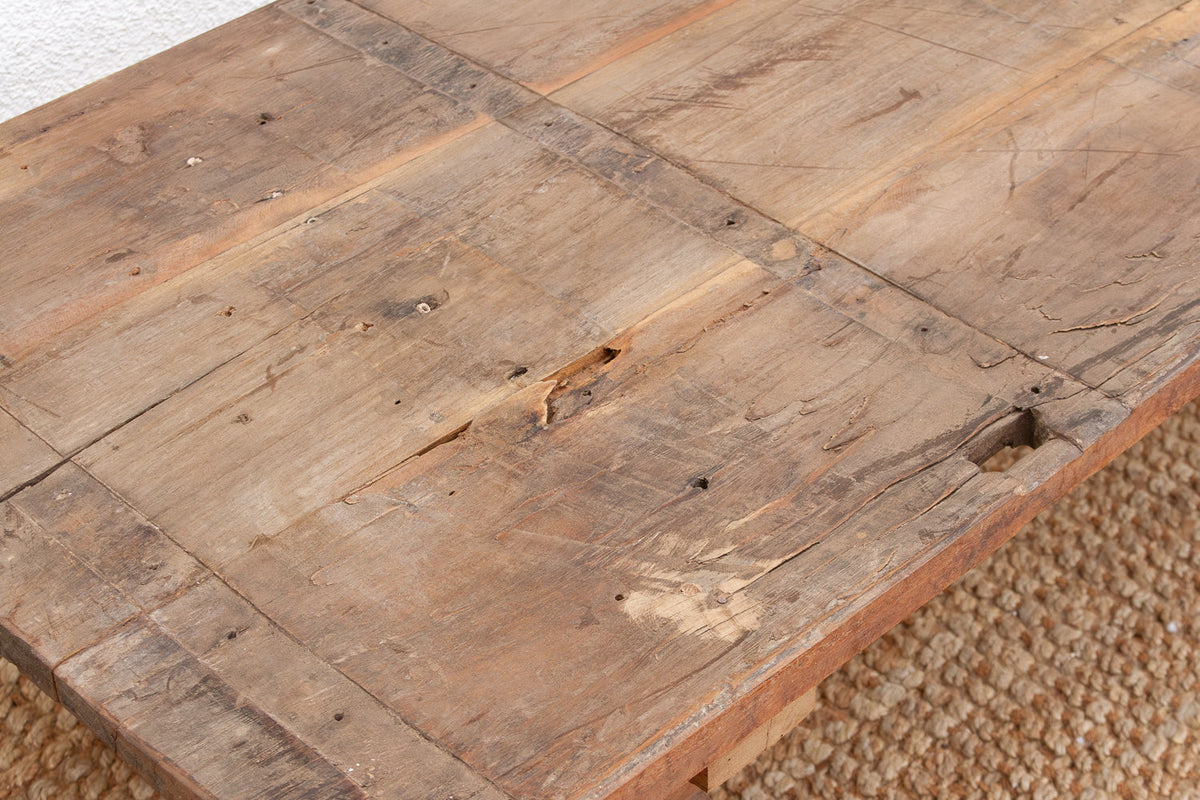 Antique Oxidized Teak South India Coffee Table