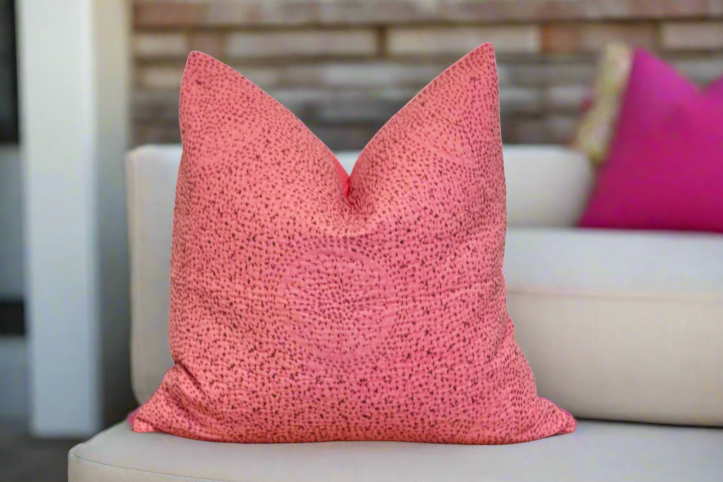 Cameo Pink Hand-Stitched Pillow Cover