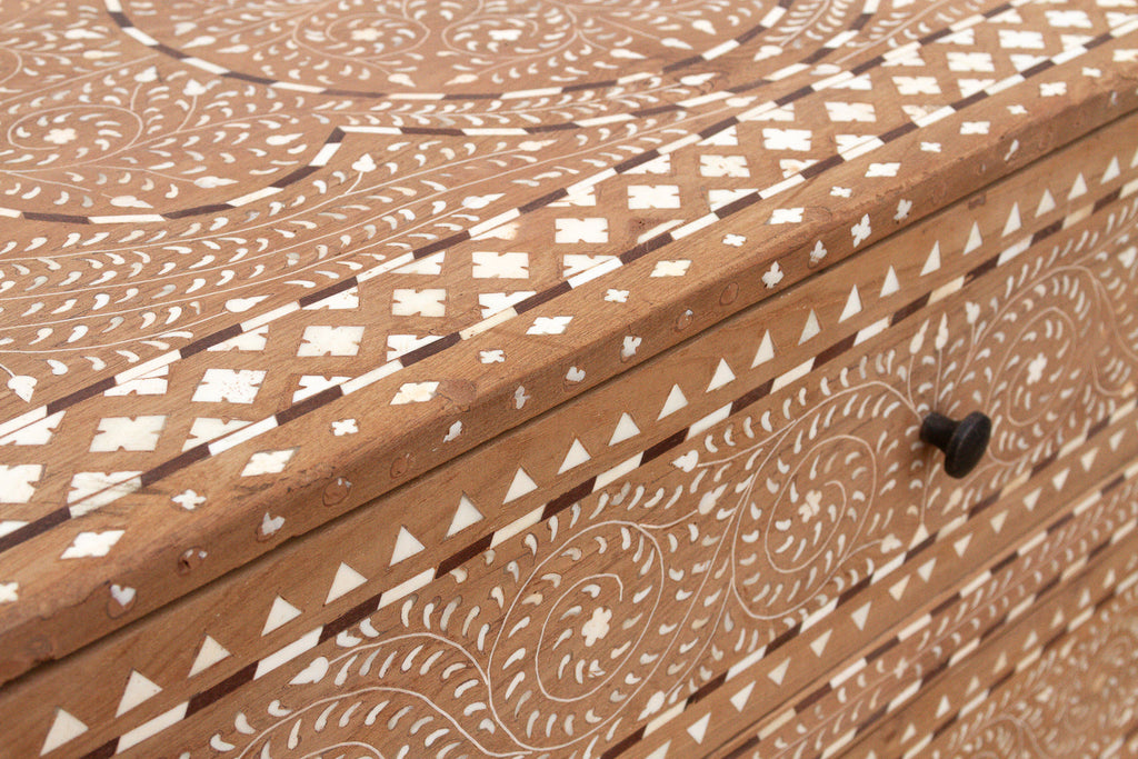 One-Of-A-Kind Heritage Inlay Chest of 2 Drawers