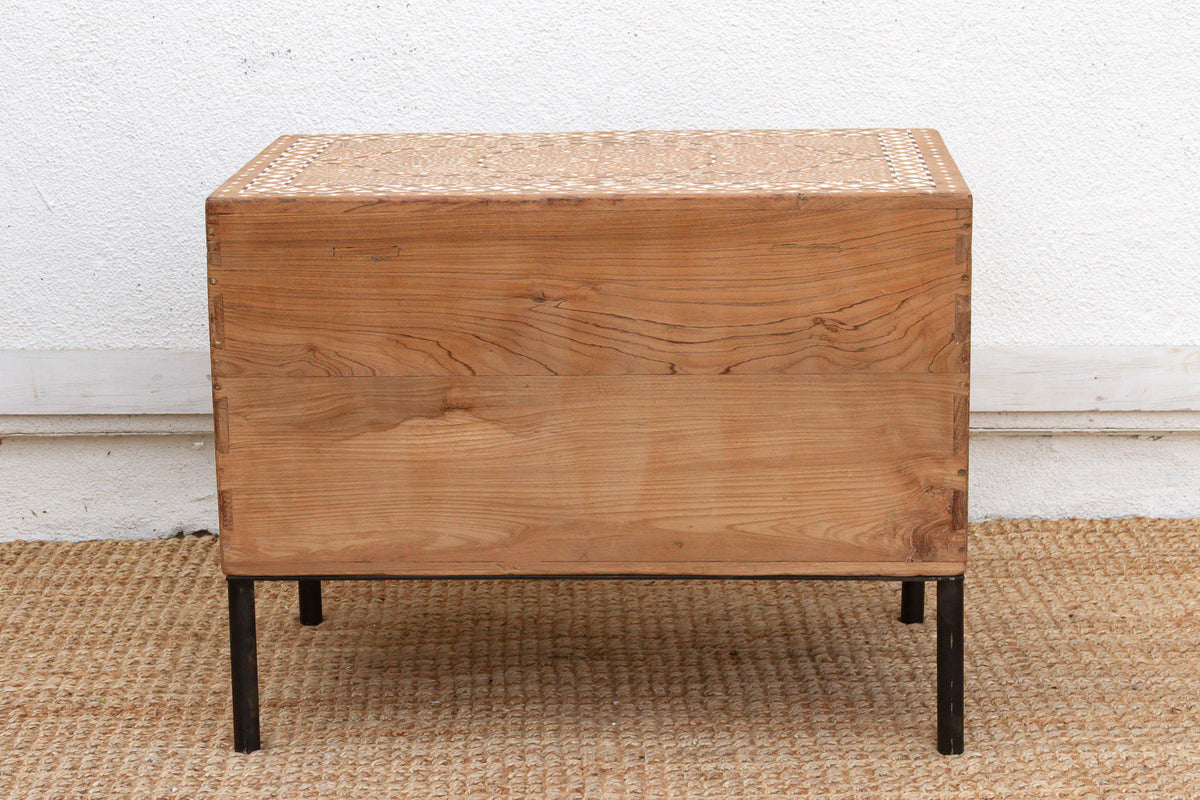 One-Of-A-Kind Heritage Inlay Chest of 2 Drawers