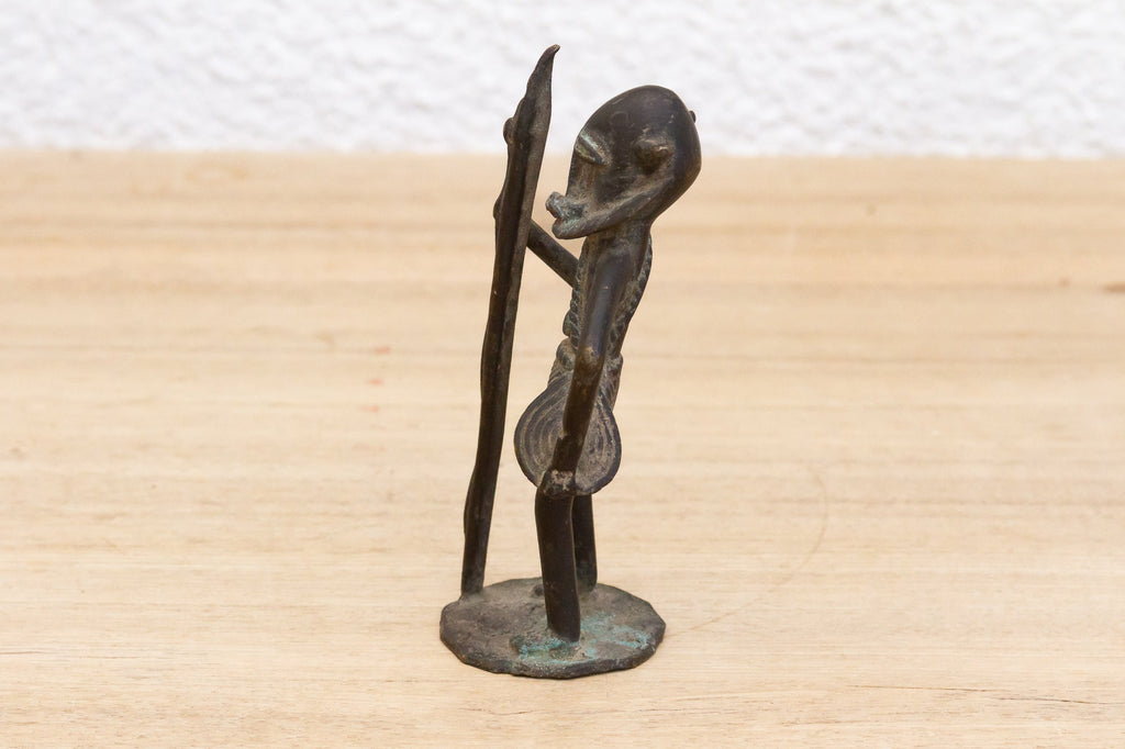 Miniature African Dogon Bronze Figure