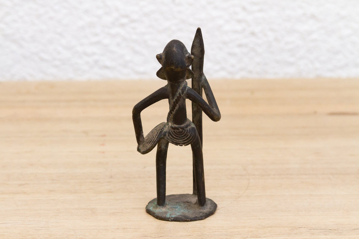 Miniature African Dogon Bronze Figure