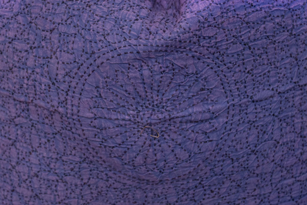Grape Purple Hand-Stitched Pillow Cover