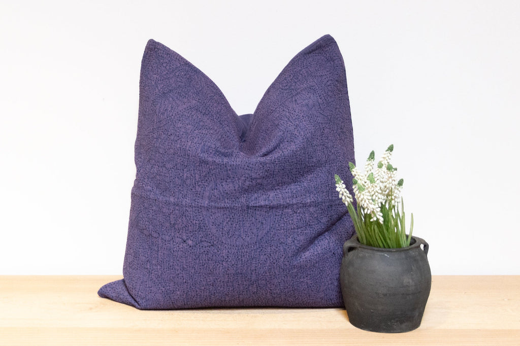 Ultra Violet Hand-Stitched Pillow Cover