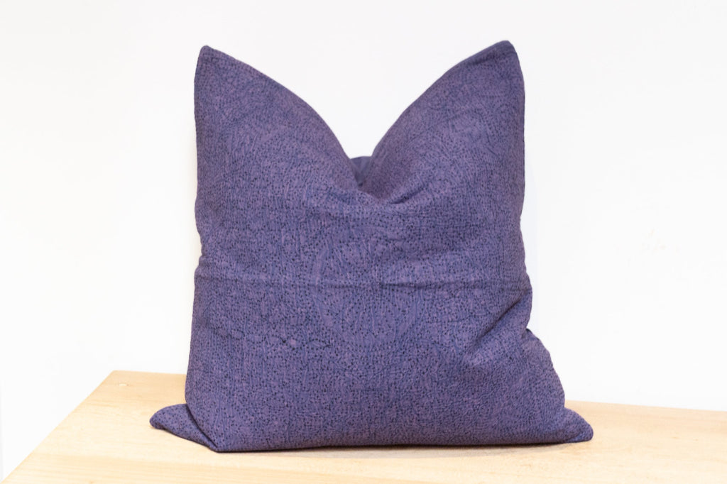 Ultra Violet Hand-Stitched Pillow Cover