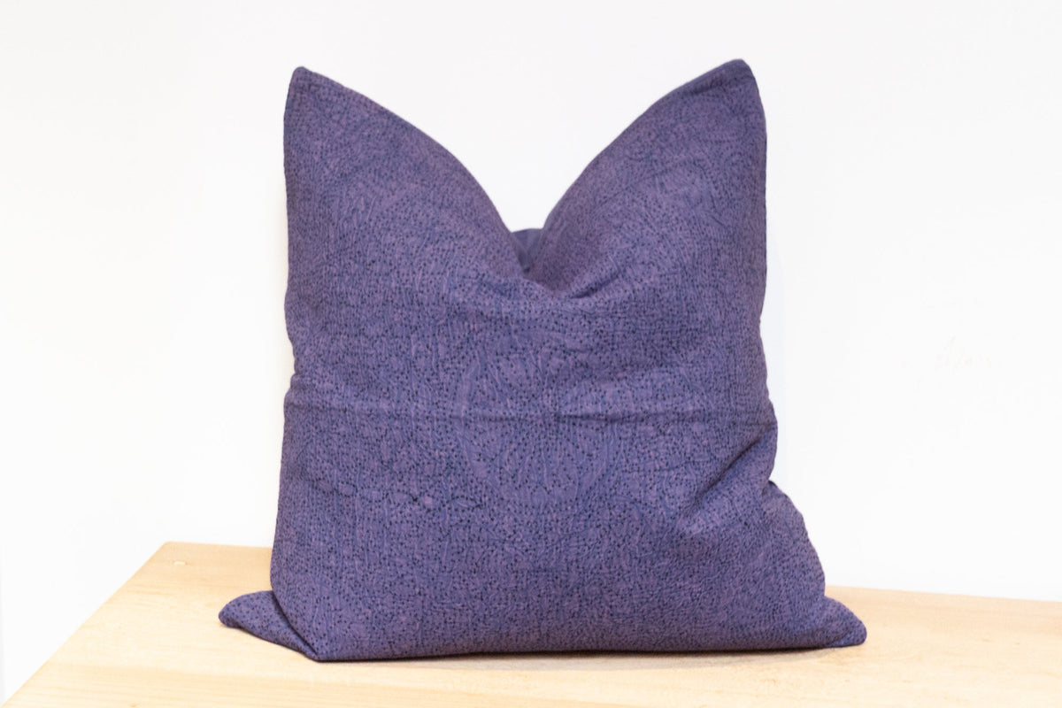 Ultra Violet Hand-Stitched Pillow Cover