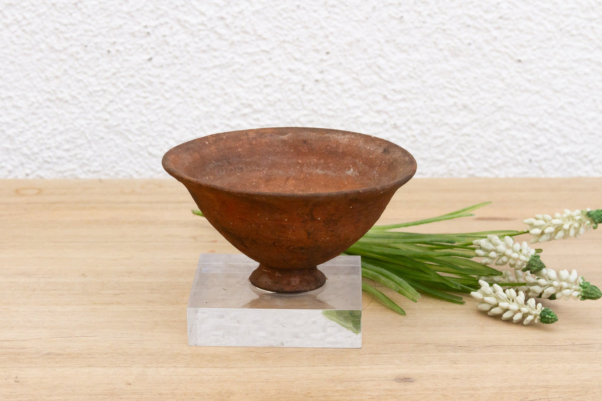 Pre-Columbian Terracotta Pottery Round Bowl