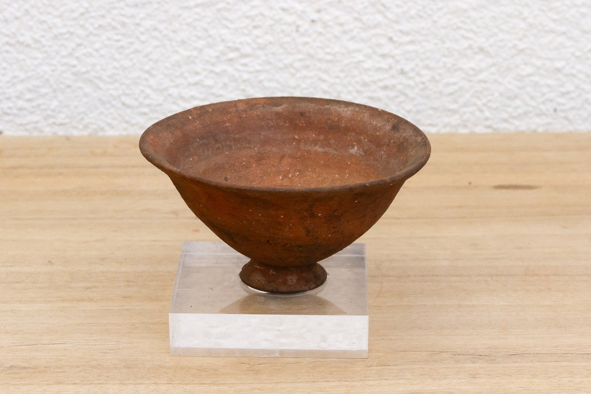 Pre-Columbian Terracotta Pottery Round Bowl