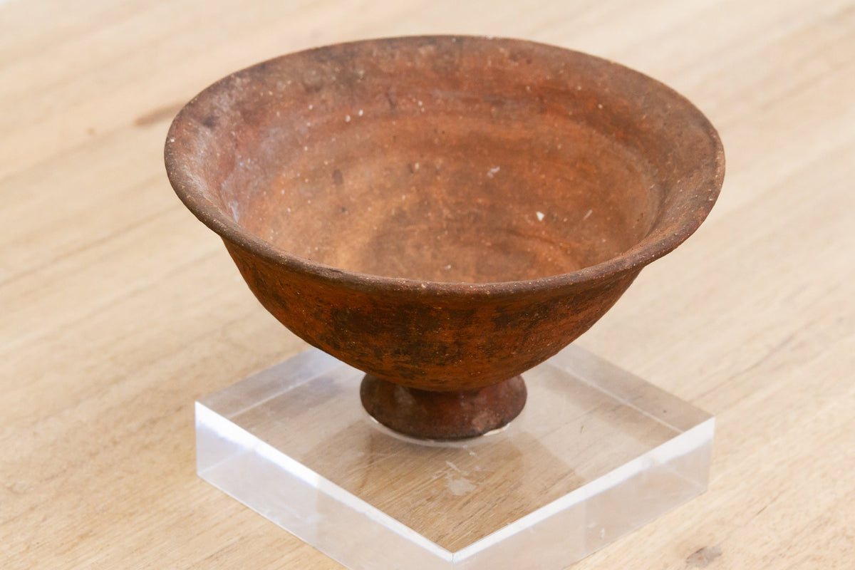 Pre-Columbian Terracotta Pottery Round Bowl