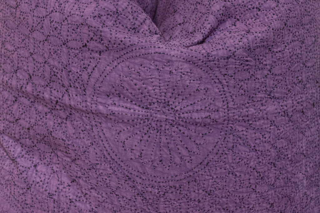 Ripe Plum Hand-Stitched Pillow Cover