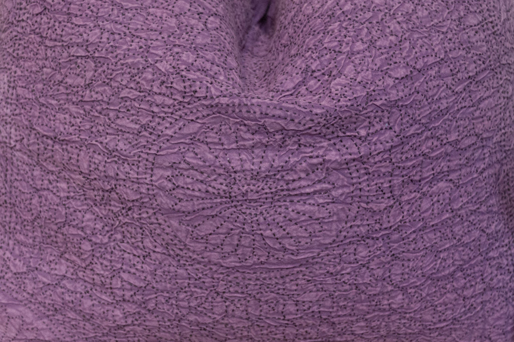 Purple Rain Hand-Stitched Pillow Cover