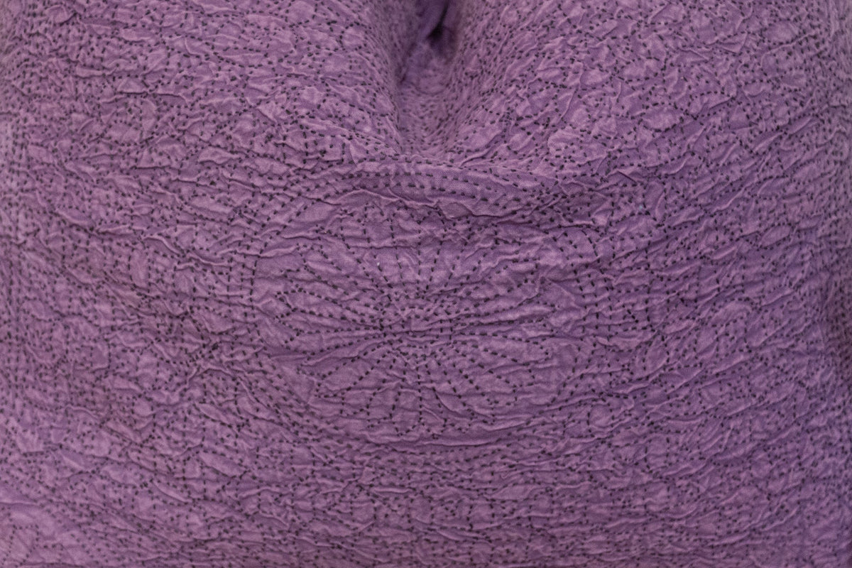 Purple Rain Hand-Stitched Pillow Cover