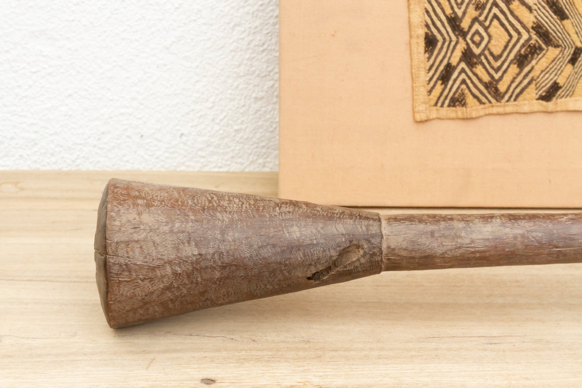 Oxidized Wood Antique African Grinding Pestle