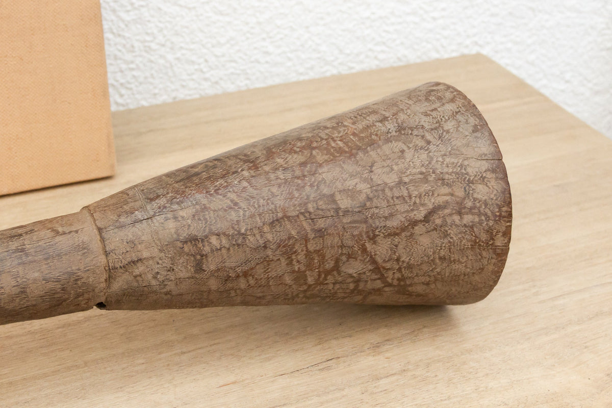 Oxidized Wood Antique African Grinding Pestle