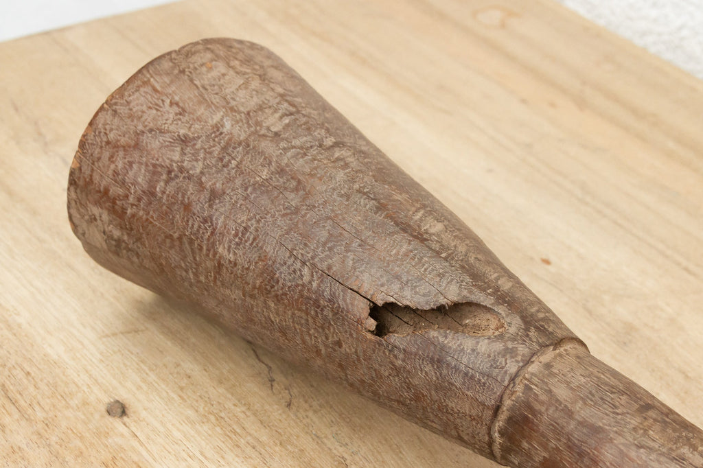 Oxidized Wood Antique African Grinding Pestle