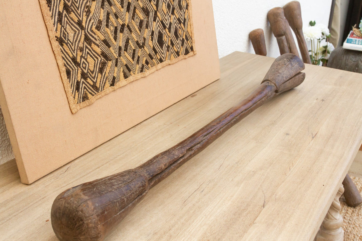 Rustic Wood African Grinding Tool