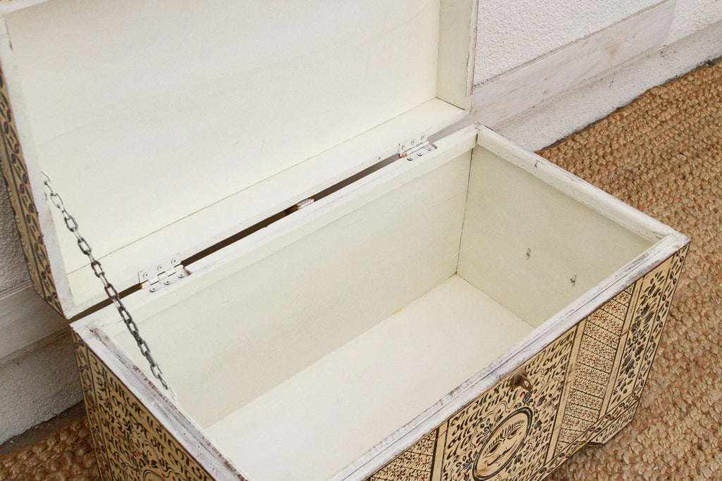 Vintage "Surya" Sun-face Painted Chest