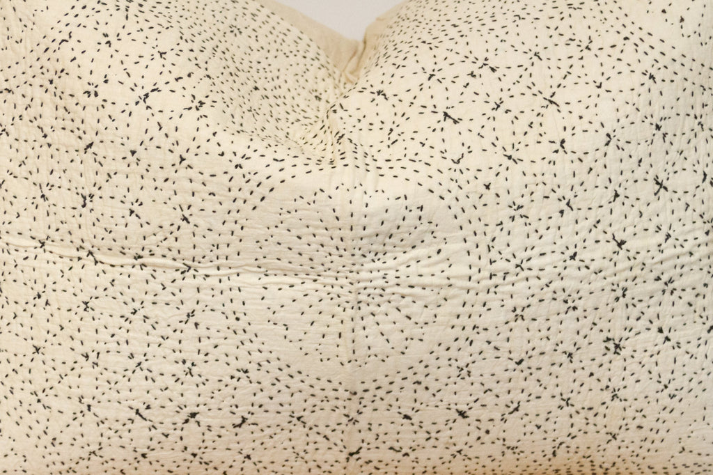Seashell White Hand-Stitched Pillow Cover