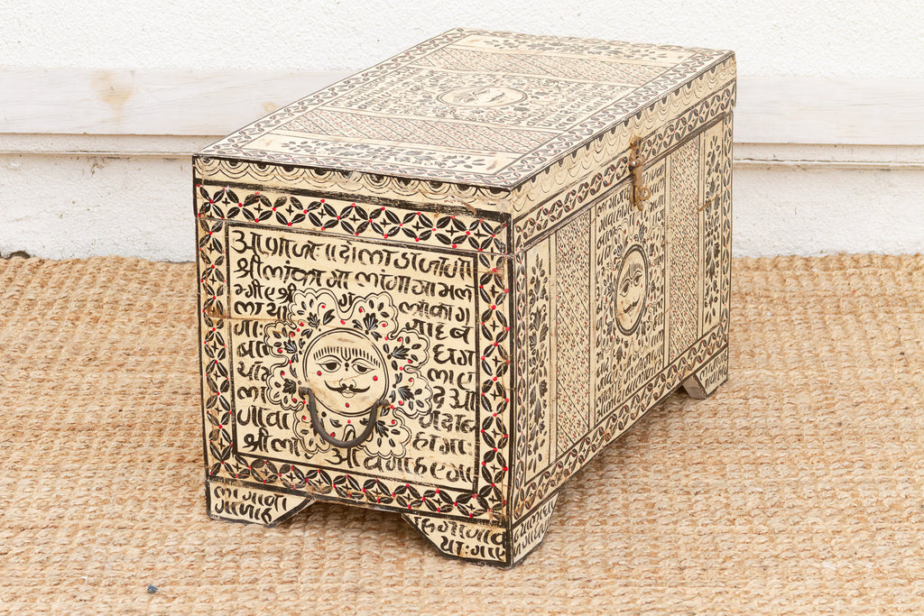 Vintage "Surya" Sun-face Painted Chest
