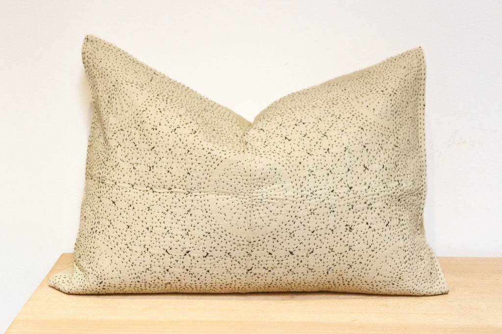 Seashell White Hand-Stitched Pillow Cover