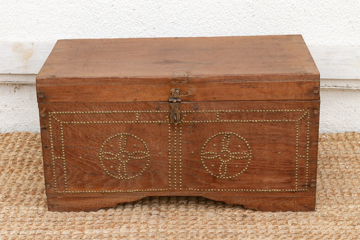 Mid 20th Century British Colonial Teak Chest (Trade)
