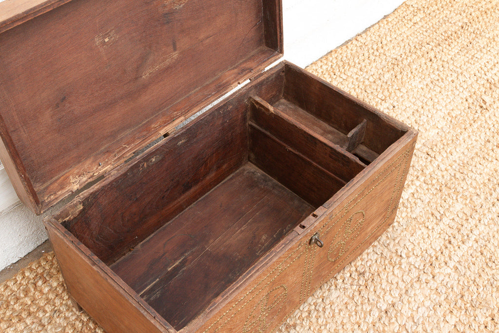 Mid 20th Century British Colonial Teak Chest