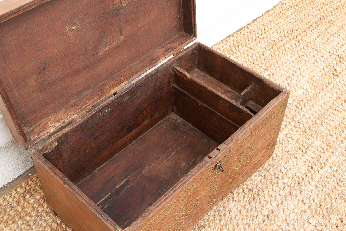 Mid 20th Century British Colonial Teak Chest (Trade)