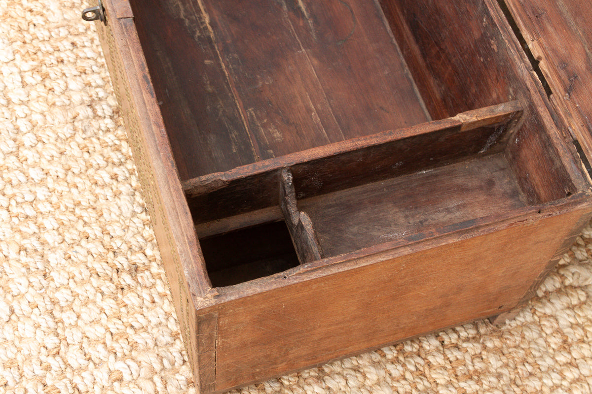 Mid 20th Century British Colonial Teak Chest