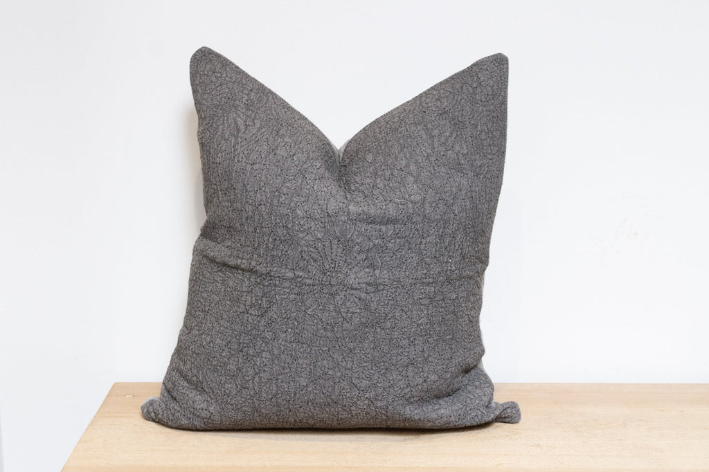 Greece stone gray Hand-Stitched Pillow Cover