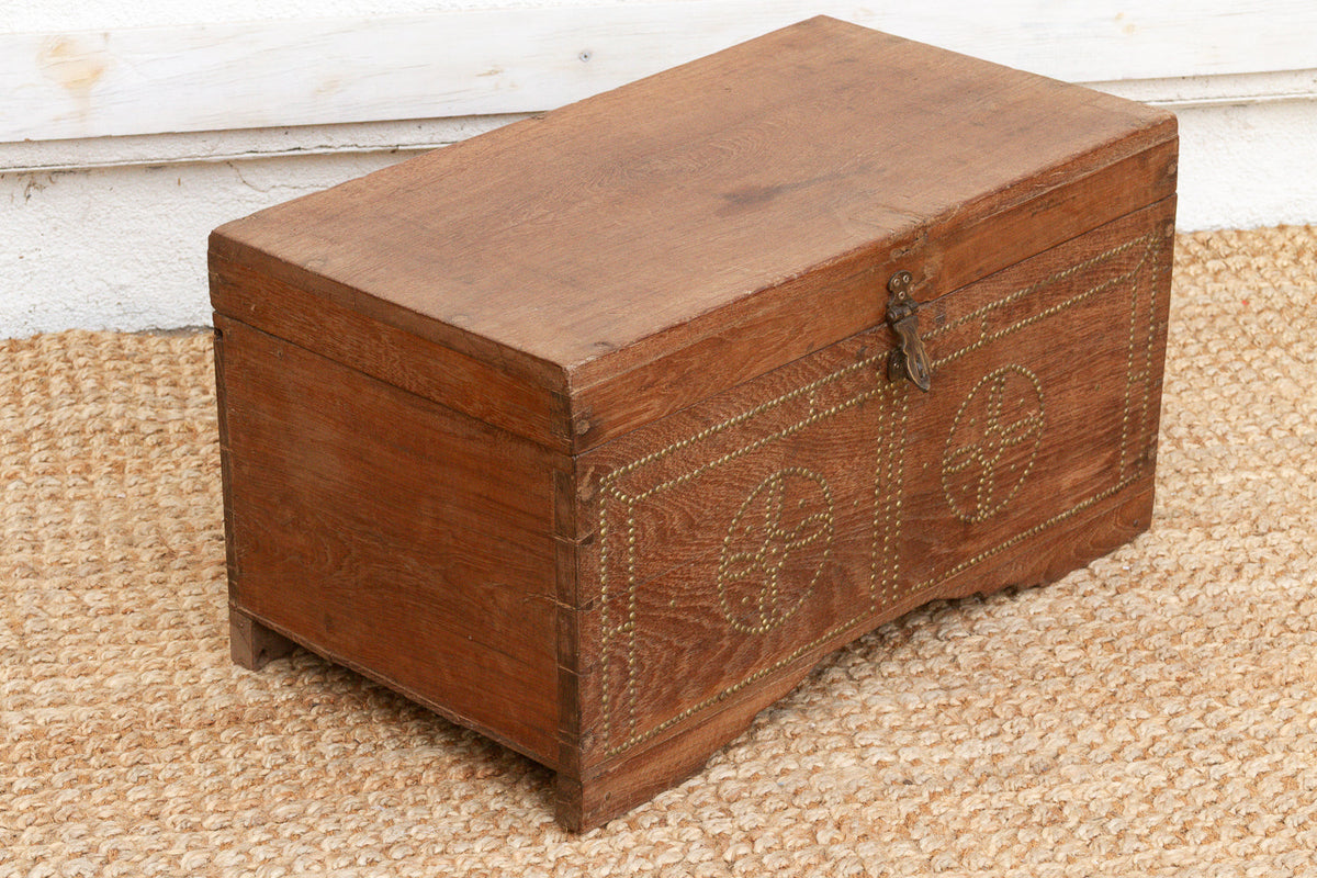 Mid 20th Century British Colonial Teak Chest