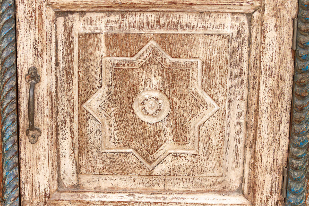 Rustic Reclaimed Door Nightstand Cabinet