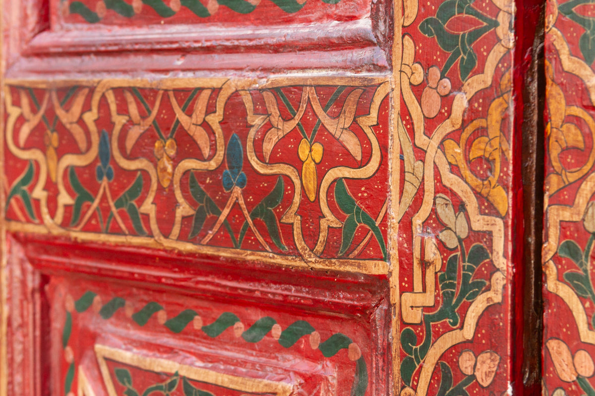 Pair of Handpainted Tall & Slim Moroccan Doors