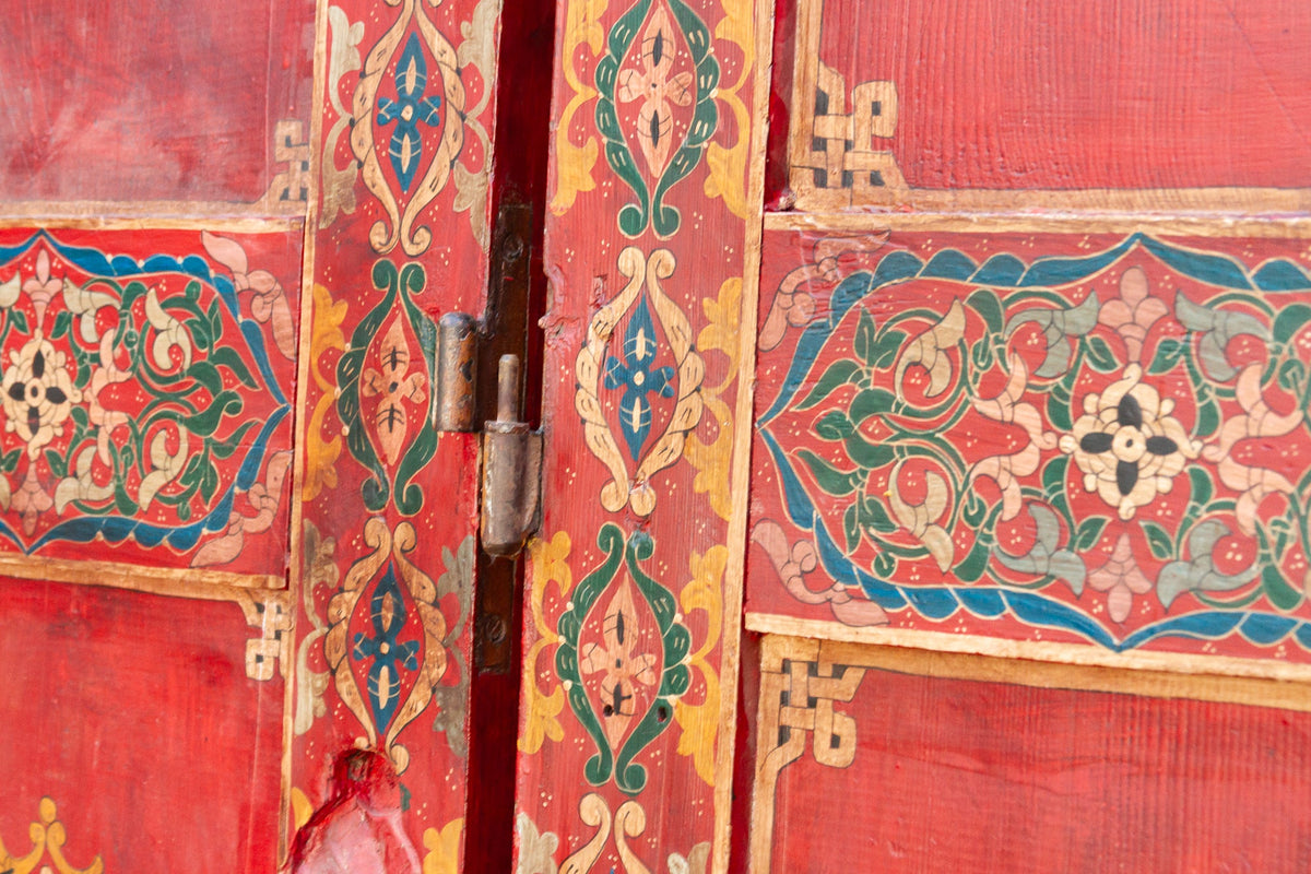 Pair of Handpainted Tall & Slim Moroccan Doors