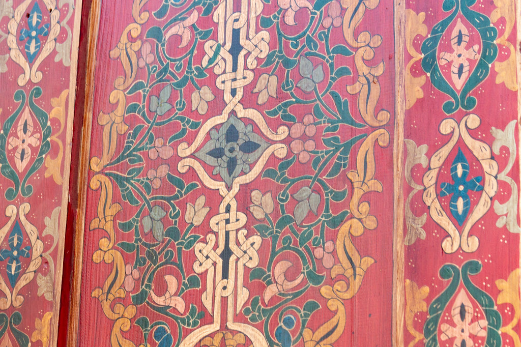 Pair of Handpainted Tall & Slim Moroccan Doors