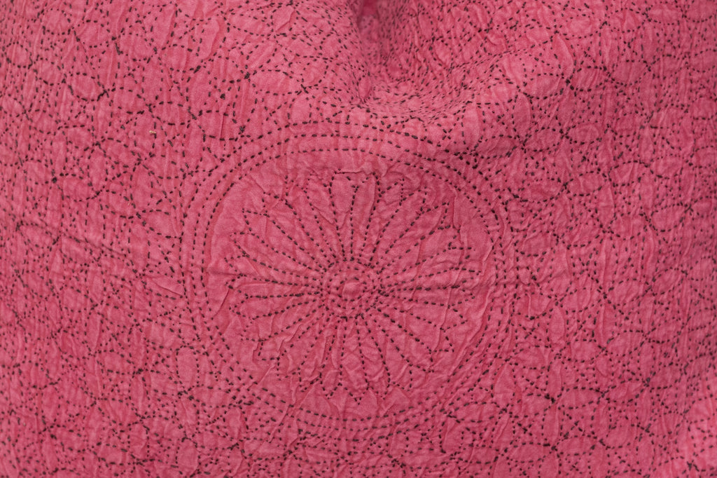 Dusty Pink Hand-Stitched Pillow Cover